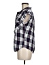 Jachs Girlfriend 100% Rayon Plaid Blue Sleeveless Button-Down Shirt Size M (estimated) - photo 5