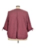 Catherines 100% Polyester Burgundy 3/4 Sleeve Blouse Size 3XWp - photo 2