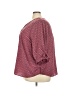 Catherines 100% Polyester Burgundy 3/4 Sleeve Blouse Size 3XWp - photo 5
