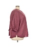 Catherines 100% Polyester Burgundy 3/4 Sleeve Blouse Size 3XWp - photo 4