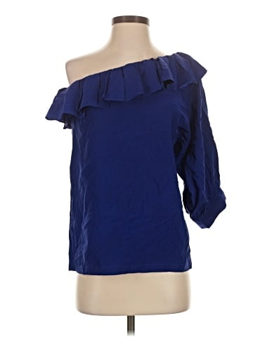AKA New York 3/4 Sleeve Silk Top (view 1)