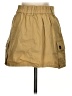 Timing 100% Cotton Solid Tan Casual Skirt Size S - photo 2