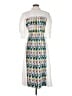 Assorted Brands 100% Polyester Print White Casual Dress Size EU 40 / US 10 - photo 2