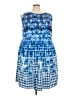 Talbots Print Blue Casual Dress Size 22WP - photo 1