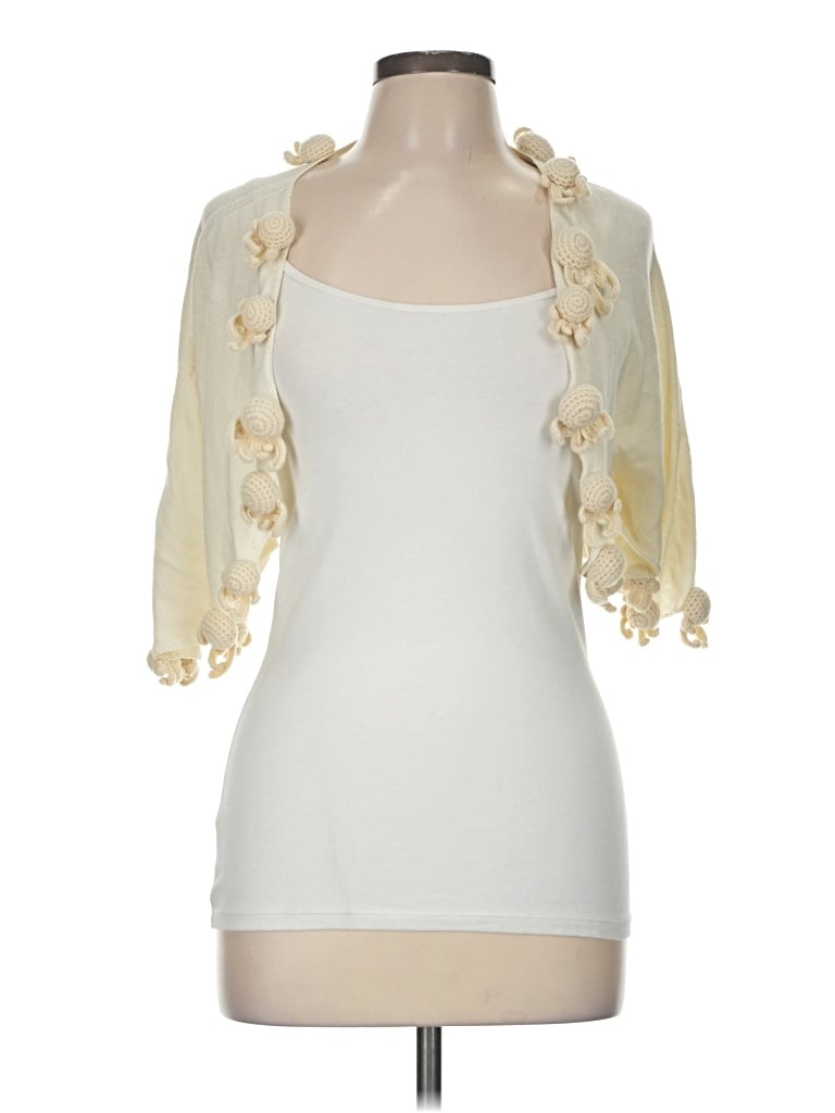 Pre-owned Moth 3/4 Sleeve T-shirt In White