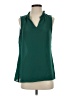 Rose + Olive 100% Polyester Green Sleeveless Blouse Size S - photo 1