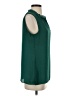 Rose + Olive 100% Polyester Green Sleeveless Blouse Size S - photo 4