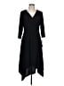 Perceptions Black Casual Dress Size L - photo 1