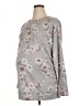 a:glow Floral Gray Pullover Sweater Size XL Maternity - photo 1