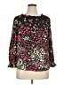Unbranded 100% Polyester Floral Black 3/4 Sleeve Blouse Size 1X (estimated) - photo 1