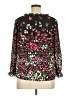 Unbranded 100% Polyester Floral Black 3/4 Sleeve Blouse Size 1X (estimated) - photo 2