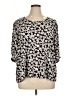 Downeast Black 3/4 Sleeve Blouse Size 1X - photo 1