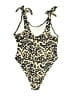 Unbranded Animal Print Gold One Piece Swimsuit Size XL - photo 2