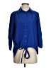 Sunny Leigh 100% Polyester Polka Dots Blue 3/4 Sleeve Blouse Size S - photo 1