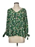 CeCe Green 3/4 Sleeve Blouse Size M - photo 1