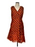 Unbranded Print Orange Cocktail Dress Size L (estimated) - photo 1