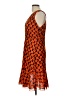 Unbranded Print Orange Cocktail Dress Size L (estimated) - photo 5