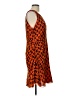 Unbranded Print Orange Cocktail Dress Size L (estimated) - photo 4
