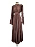 L'IDÉE 100% Polyester Brown Casual Dress Size 2 - photo 1