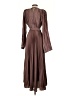 L'IDÉE 100% Polyester Brown Casual Dress Size 2 - photo 2