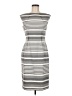 Calvin Klein Stripes Gray Casual Dress Size 6 - photo 1