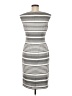 Calvin Klein Stripes Gray Casual Dress Size 6 - photo 2