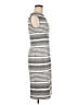 Calvin Klein Stripes Gray Casual Dress Size 6 - photo 4