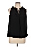 Max Studio 100% Polyester Black Sleeveless Blouse Size L - photo 1