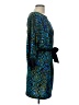 Amelia Paisley Blue Cocktail Dress Size L - photo 4