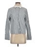 Modern Works Stripes Gray Long Sleeve Button-Down Shirt Size S - photo 1