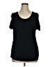 Jennifer Lopez Black Short Sleeve Top Size XL - photo 1
