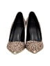 MICHAEL Michael Kors 100% Leather Animal Print Gold Tan Heels Size 9 - photo 2