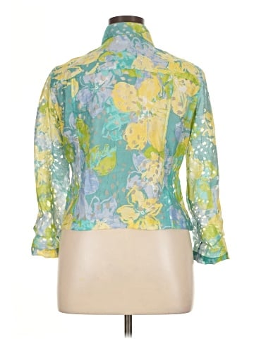 Ruby Rd. 3/4 Sleeve Button-Down Shirt (view 2)