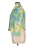 Ruby Rd. Floral Green 3/4 Sleeve Button-Down Shirt Size 14 (petite) - photo 5