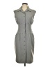Calvin Klein Solid Gray Casual Dress Size 10 - photo 1