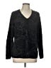 Chico's Print Black Pullover Sweater Size L - photo 1