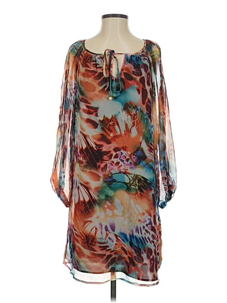 Pre-owned Boston Proper Cocktail Dress In Brown