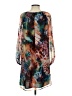 Boston Proper 100% Polyester Print Brown Cocktail Dress Size S - photo 2