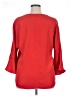 Pleione 100% Polyester Red 3/4 Sleeve Blouse Size XL - photo 2