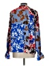 Unbranded Print Blue Long Sleeve Blouse Size L - photo 2