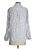 Rails 100% Cotton Animal Print Blue Long Sleeve Blouse Size S - photo 2