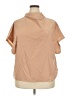 Zanzea Collection 100% Polyester Tan Short Sleeve Blouse Size XXL - photo 1