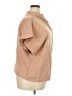 Zanzea Collection 100% Polyester Tan Short Sleeve Blouse Size XXL - photo 4