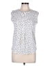 Ann Taylor 100% Polyester White Sleeveless Blouse Size M - photo 1
