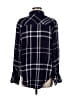 Rails Plaid Black 3/4 Sleeve Button-Down Shirt Size M - photo 2