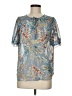 Chenault 100% Polyester Blue Short Sleeve Blouse Size M - photo 1