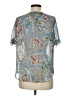 Chenault 100% Polyester Blue Short Sleeve Blouse Size M - photo 2