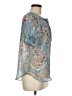 Chenault 100% Polyester Blue Short Sleeve Blouse Size M - photo 4