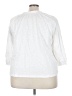 North Style 100% Cotton White 3/4 Sleeve Blouse Size 3X - photo 2