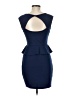 Soprano Solid Blue Cocktail Dress Size M - photo 2